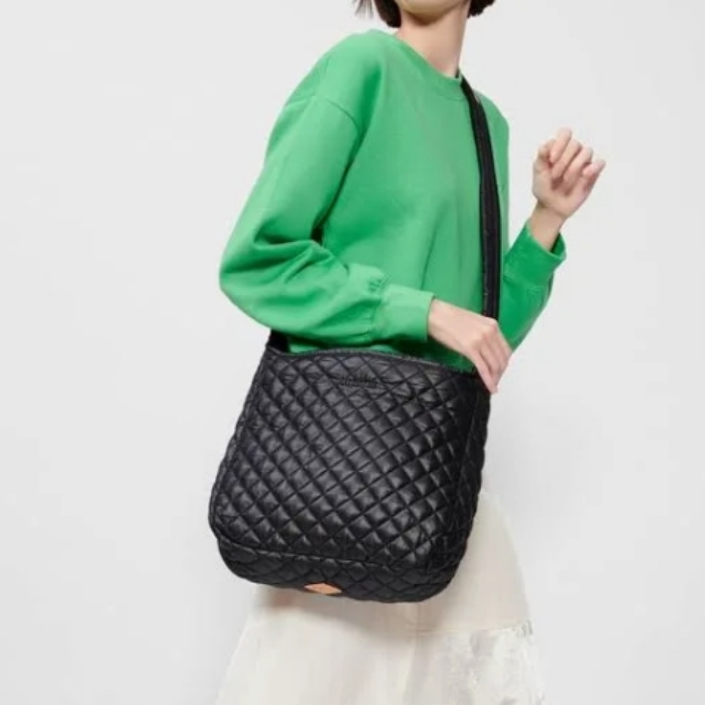 New Mz Wallance Parker Quilted Nylon Crossbody Bag